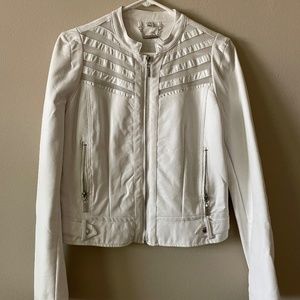 Jou Jou White Jacket with Mesh Details Size Medium